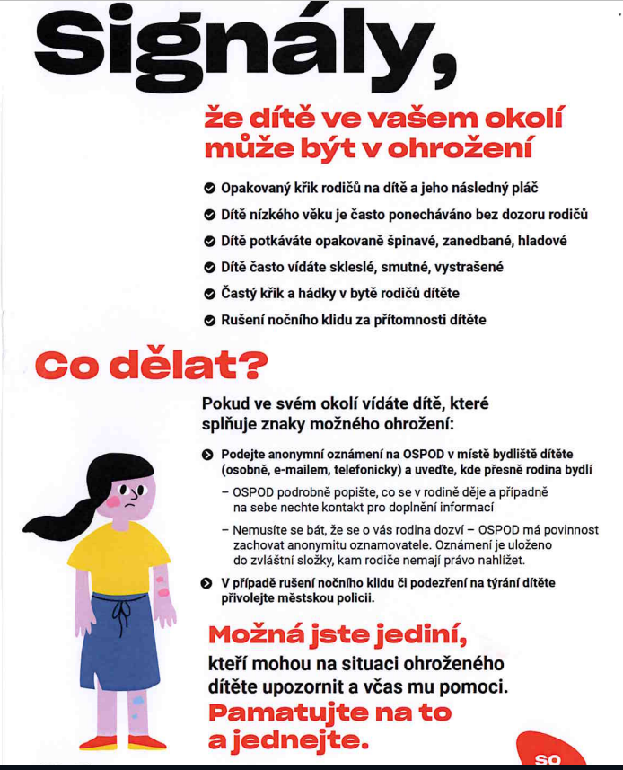 Signály, že dítě ve vašem okolí může být v ohrožení
