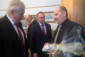 Prezident repubilky s ředitelem Cristal Palace Mariánské Lázně