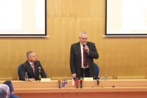 Prezident Miloš Zeman a hejtman Karlovarského kraje Martin Havel
