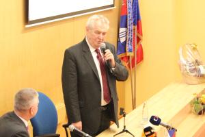 Prezident Miloš Zeman a hejtman Karlovarského kraje Martin Havel